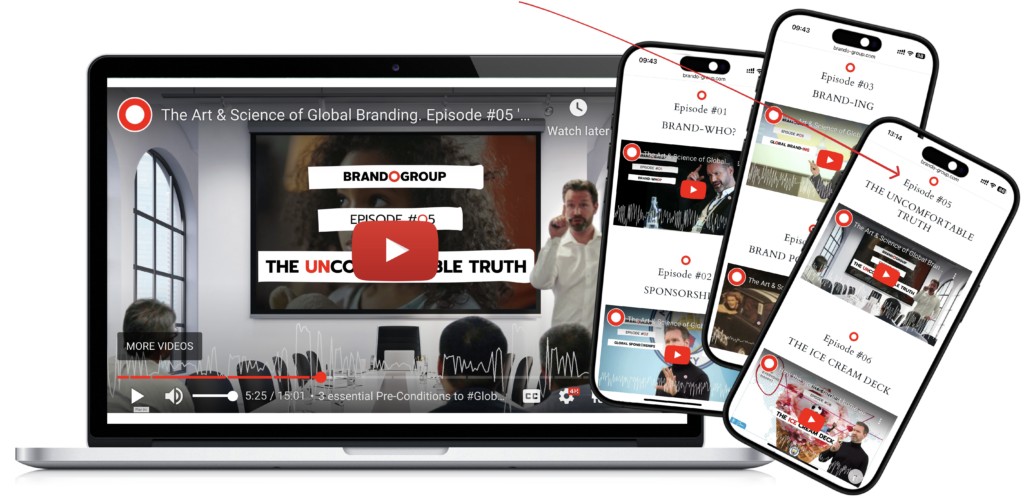 ⭕️ B+ Podcast - The Art & Science of Global Branding - #05 Cover - Website Screenshot - BrandoGroup