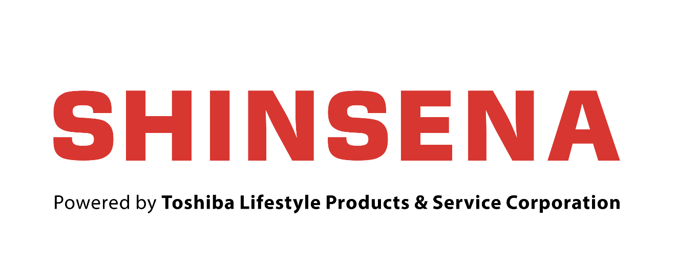 SHINSENA Logo - powered by TOSHIBA - tagline - The Brando Group - Brand Positioning